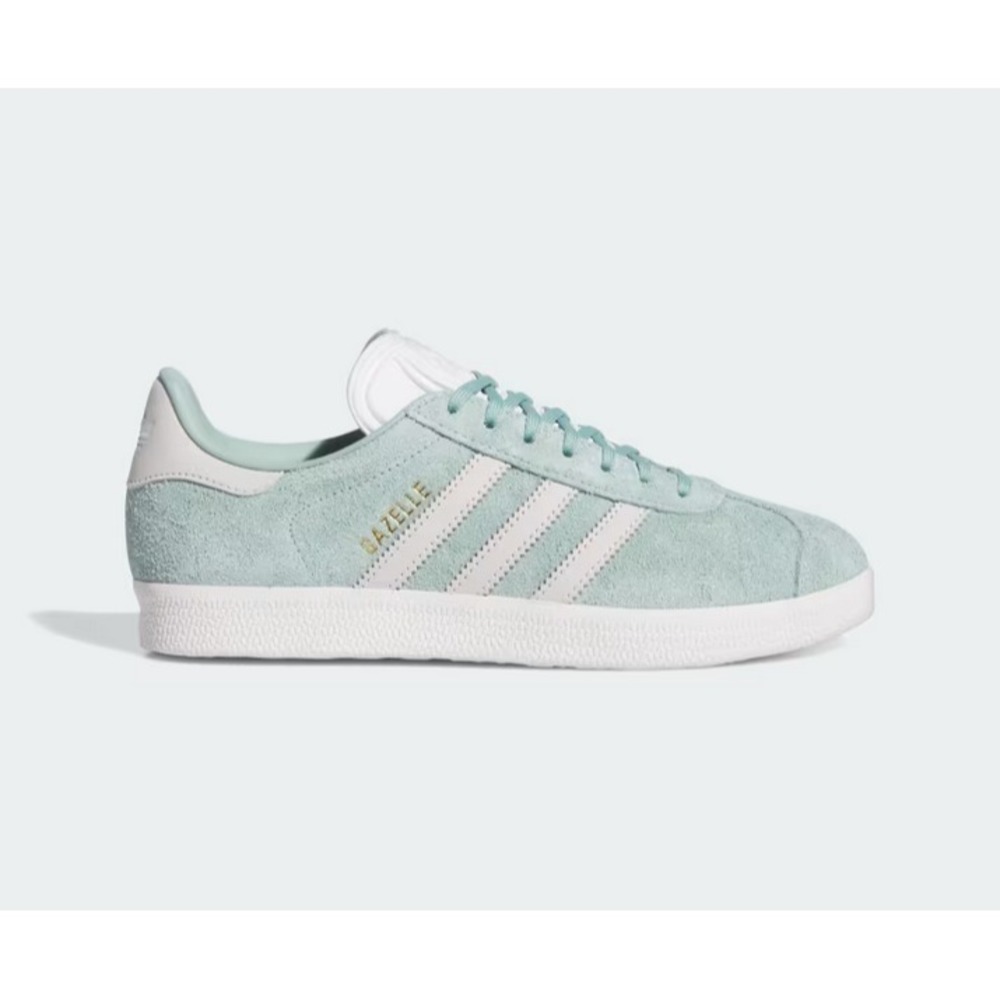 Adidas Gazelle Women's Size 6 Athletic Shoes Green OFF White Sneakers IG4393 - Picture 2 of 9
